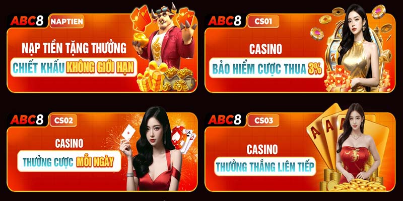 Nhiều ưu đãi hấp dẫn cho bet thủ tham gia sảnh giải trí casino