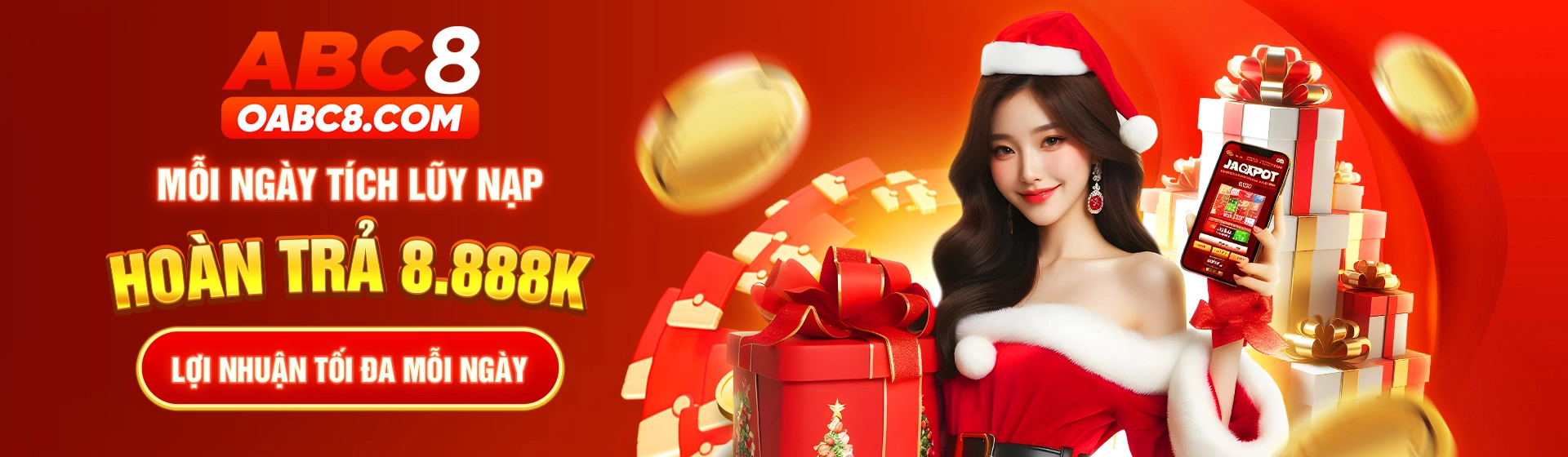 Tích lũy nạp mỗi ngày tại ABC8 nhận hoàn trả 8888K